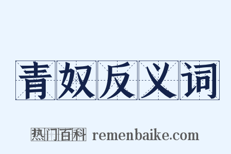 青奴反义词是什么意思的图片